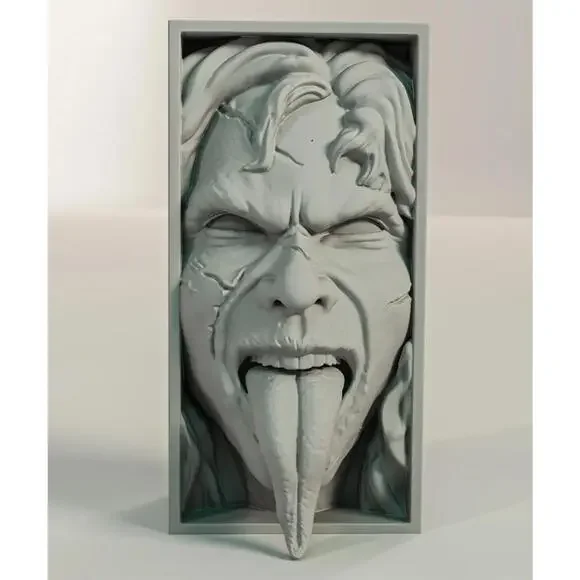 Exorcist Inspired Possessed Regan Book Nook - Horror Bookshelf Insert Decor - Picture 2 of 4